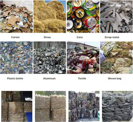 Vertikaler Abfallpapier-Plastikfolie-Baler mit 650 KG Balendensität und Wolle-Baling Press