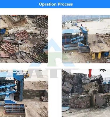 30kW Stromabfall Metall Stahl Kupfer Schrott Baling Maschinen für das Recycling und Schmelzen