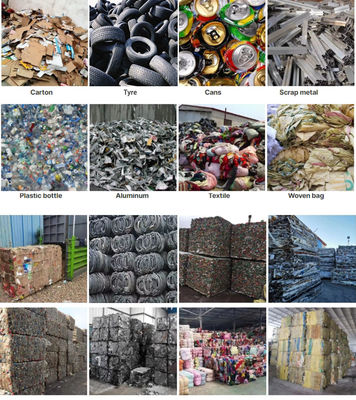 650 KG Vertikalballer für Schrottkarton Dosen Plastikflasche Textil Aluminiumlegierung