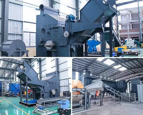 Recycling von Schrottfahrzeugen Lkw Hubcrusher Gummi Metallcrusher Maschine für geeignetes Material