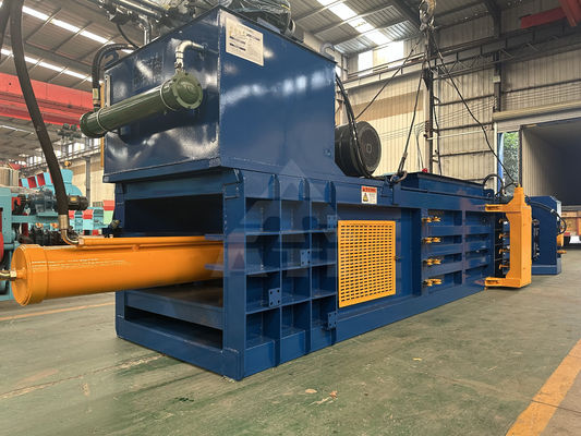 Hochhydraulische Metallkanne Kunststoffflaschenpresse Verpackung Kunststoffkarton Horizontale vollautomatische Ballermaschine