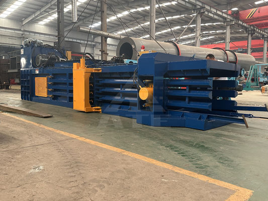 Hochhydraulische Metallkanne Kunststoffflaschenpresse Verpackung Kunststoffkarton Horizontale vollautomatische Ballermaschine