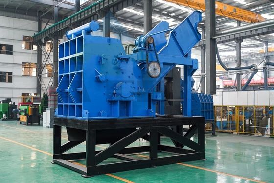 50 kW Leistung Automatische Metallbruchmaschine für Autoschalen Fahrrad Stahlmüll