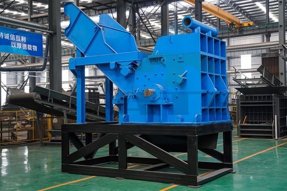 50 kW Leistung Automatische Metallbruchmaschine für Autoschalen Fahrrad Stahlmüll