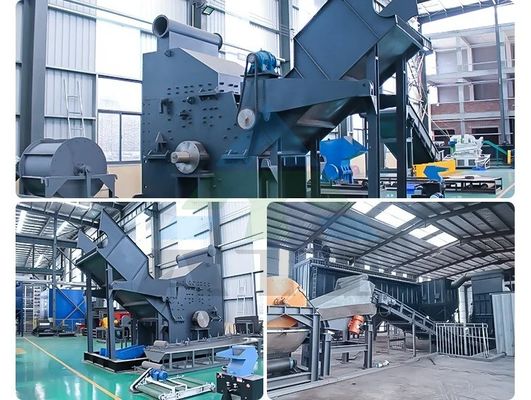 50 kW Leistung Automatische Metallbruchmaschine für Autoschalen Fahrrad Stahlmüll