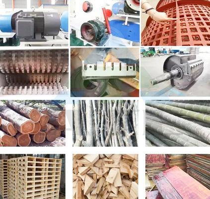 Kraftvoller Holzspalter für Abfälle aus Biomasse mit einer Standardauslastung von 95% 1-3 t/h