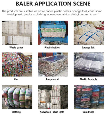 PET-Flaschenballermaschine für das horizontale Balen von Verpackungsmaterialien und Getränken