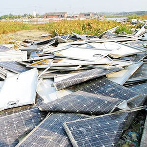Maschine zur Vernichtung von Solarzellschrott