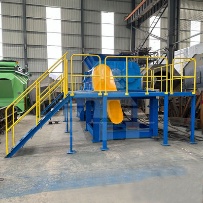 Doppelschachtmaschine zum hydraulischen Zerkleinern von Metallen in der Industrie Gewicht 5000 kg