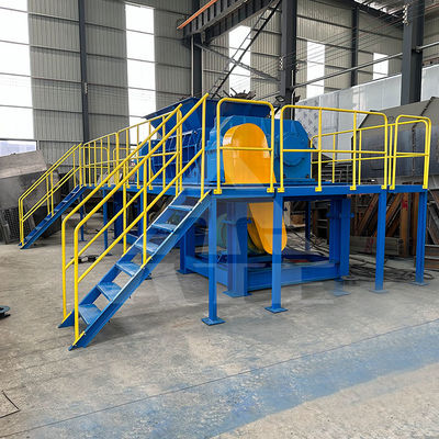 Doppelschacht Hydraulische Abfallreifen-Schredder-Maschine Kunststoff-Metall-Schacht-Schredder