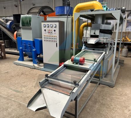 99% Trennungsrate Abfälle aus Kupferdraht und Kabel Recyclingmaschine für 3cm Ausgangsgrößen