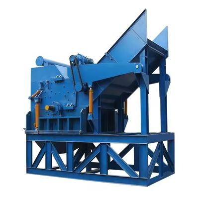 55kW Doppelwellen Gummi Reifen Abfall Kunststoff PVC PET Flaschen Metall Gummi Kunststoff Pellet Wand Schredder Maschine
