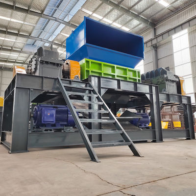 2200KG Gewicht Metall Doppelwellen-Schredder-Maschine zum Zerlegen von Kunststoffabfällen aus Textilien