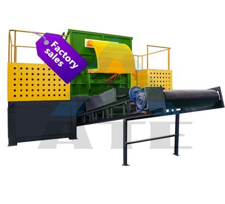 Doppelwellenmaschine für die Verarbeitung von Metallschrott aus Gummi