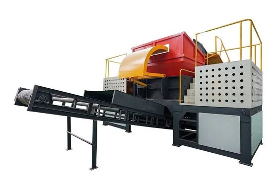 ALLOY-Material Doppelwellen-Schredder für voll automatische Reifenkanister und Metallrecycling