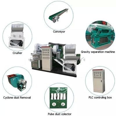 Schrottkabelgranulator für die Trennung und Sortierung von Kunststoffen zu erschwinglichen Preisen
