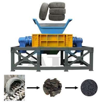 High Level Reifen Recycling Machine Automatischer Doppelschacht-Schredder für Schrottgummi-Reifen