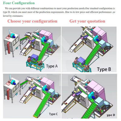 Kupferkabel Granulator Kupferdraht Recyclingmaschine automatische Trocken Kupfer Reismaschine