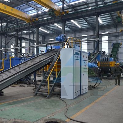 Gebrauchtreifen Doppelwellen-Schredder Abfallreifen-Recyclingmaschinen Reifen-Schreddermaschine 2200 kg