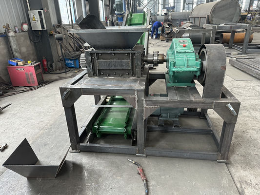 Reifenbrüchiger Abfallkautschukreifen Mini-Metallschrott-Schredder Doppelwellen-Schredder-Maschine für Kunststoffe