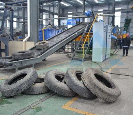 Reifenrecyclingmaschine Doppelwellen-Reifenschredder für Autoreifen