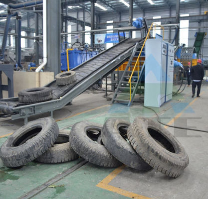 Hochproduktive Anpassungsfähige Lkw-Reifen-Recycling-Ausrüstung mit Gummi-Reifen-Schredder