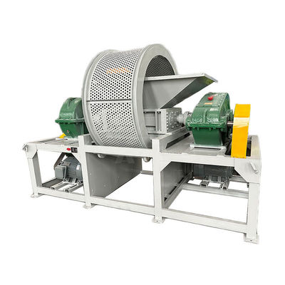 5000 kg Motorholzpaletten-Doppelwellen-Schredder Reifenmaschine Kunststoffklumpen-Schreddermaschine