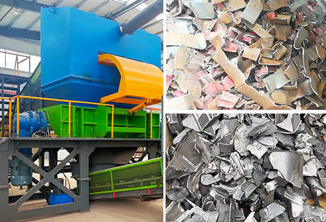Nachbetreuung auf dem Feld Metallschreddermaschine zum Zerkleinern von Metallschrott