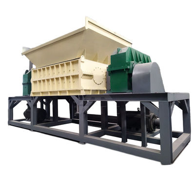 Kompaktes Doppelwellen-Schredder mit einem Gewicht von 5000 kg für das Recycling von Pappe und Metallschrott