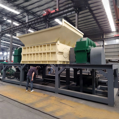Zwei-Wellen-Typ automatischer Doppelwellen-Metallschrott-Rohr-Kunststoff-Schredder zum Recycling