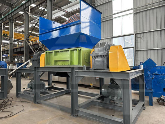 Kupfer-Metall-Doppelwellen-Kunststoff-Rohrschredder geeignetes Material Metall und Kunststoff