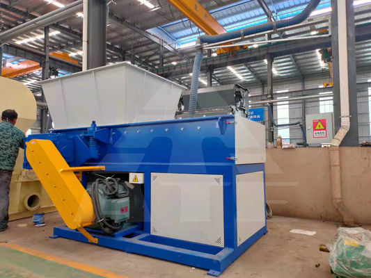 Einwellenkarton-Recycling-Schredder für Laborabfälle aus Kunststoff im Entwurf