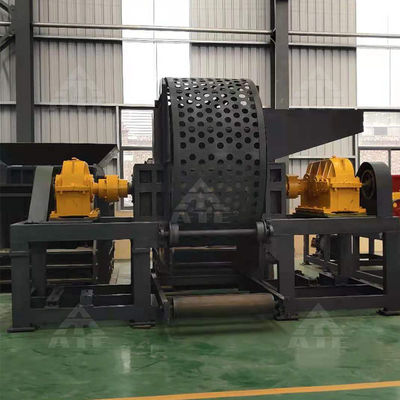 Einfache Bedienung Schwerlastwagen Reifen Doppelwelle Papier Reifen Recycling Maschine Shredder