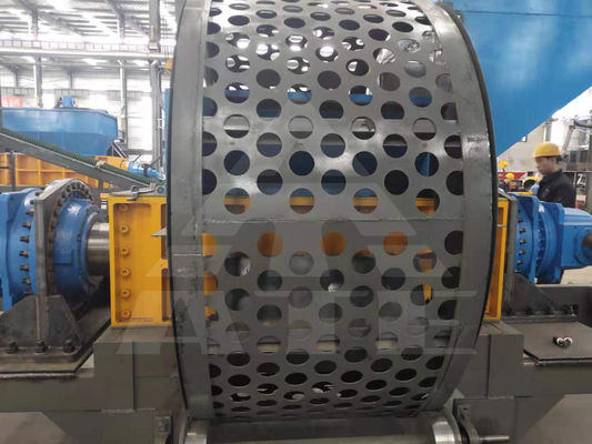 Einfache Bedienung Schwerlastwagen Reifen Doppelwelle Papier Reifen Recycling Maschine Shredder
