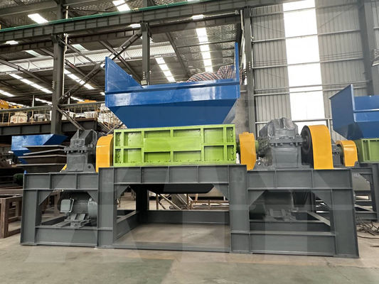 Doppelwellenglasflasche Hammer Metallschrott Schredder Brechmaschine 0,5T Gewicht