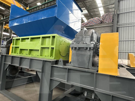 PS Kunststoff-Doppelwellen-Design Metallschrott Glasflaschen-Schreddermaschine