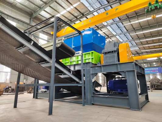 Doppelschacht-Plastikkabel-Schredder-Schrott-Metall-Stahl-Schredder-Maschine zu erschwinglichen Preisen