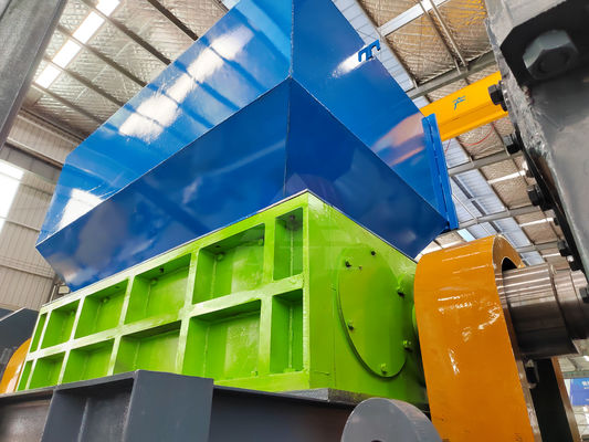 Twin Shaft Shredder für Kompaktmetall und Kompaktabfälle aus Kunststoff