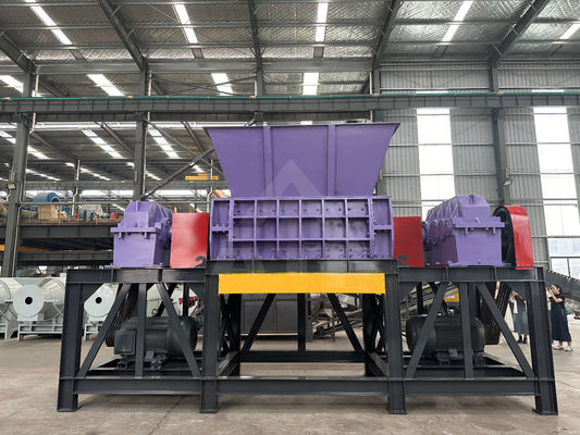 Kompakte Zwei-Welle Typ 2000 Schrott Metall Festplatte Kunststoff Karton Shredder Karton Shredder Maschine