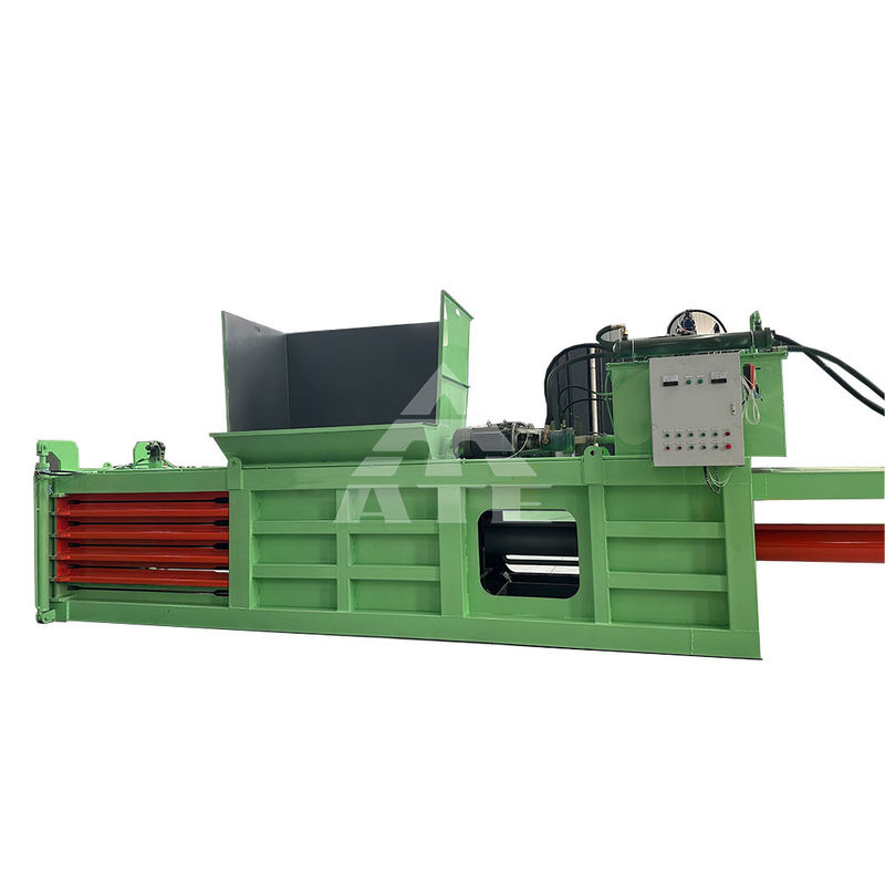 Textilabfallrecycling Horizontale hydraulische Verdichter-Balermaschine für Flaschenpressen