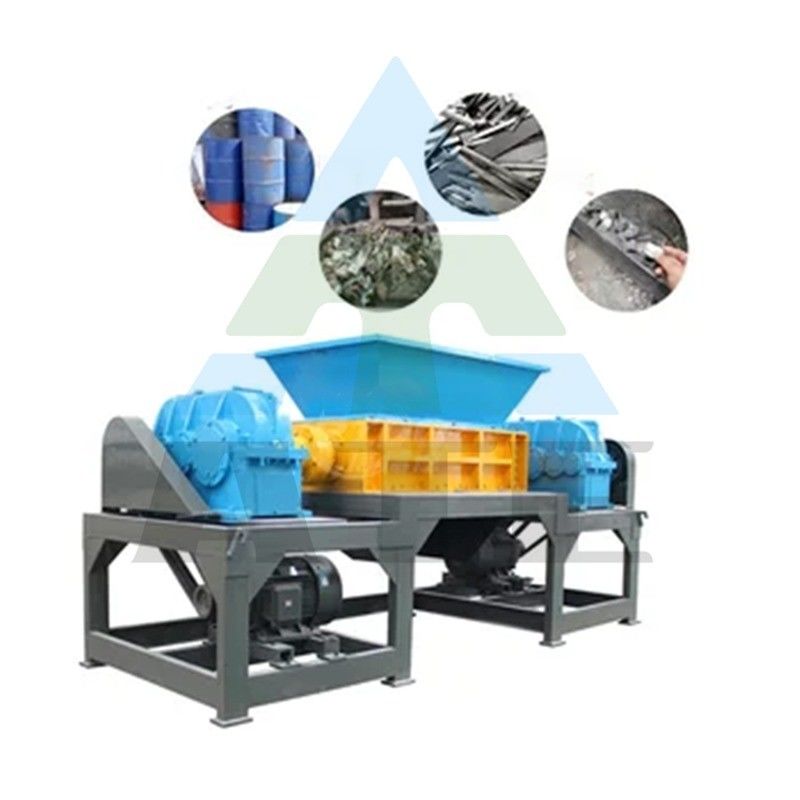 30 kW Doppelwellen-Schredder für die Metallschredderung von Kunststoffschrott in Reifenrecyclinganlagen
