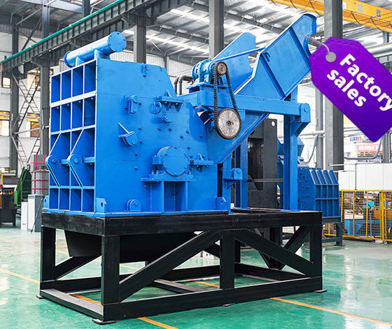 Leistungsstarker 55 kW Schrottradiator Schredder für das Recycling von Schrottmetall und Abfallmaterialien
