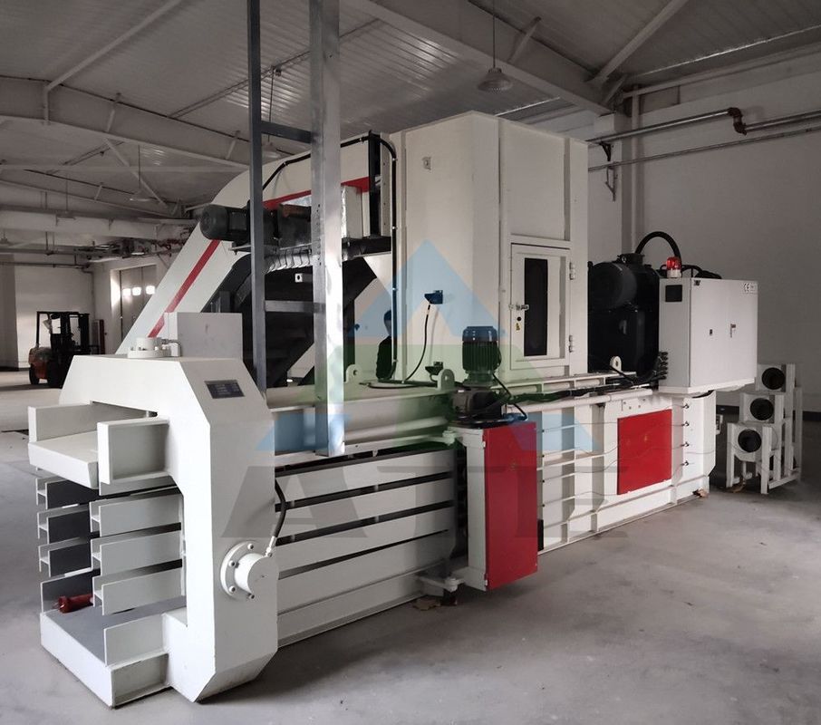 Horizontale hydraulische Verpackungsmaschine für Metallschrott, Aluminiumdosen und Papierverpackungen