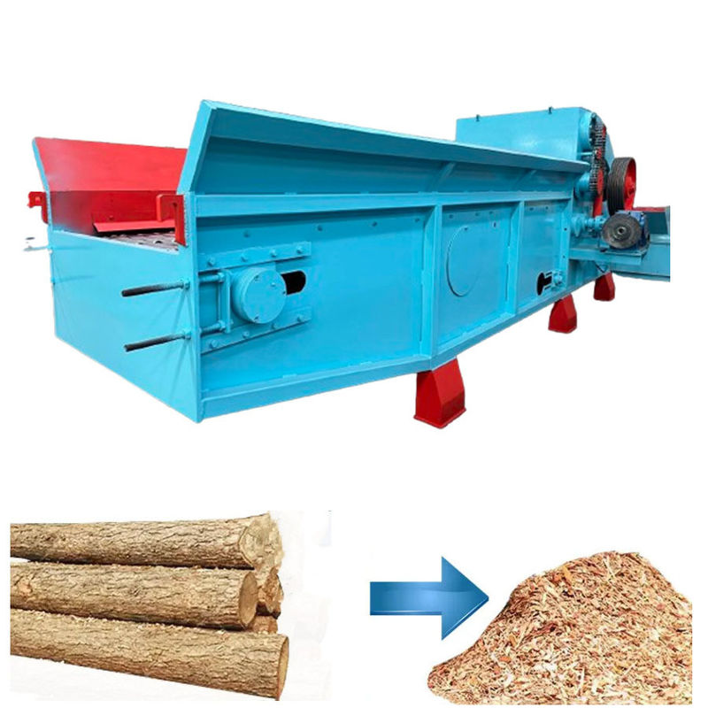 110 kW 8-10 tph Dieselmotor Biomasse Pellet-Anlage Trommel Holzzweig Brecher Chips Chipper Brecher mit gutem