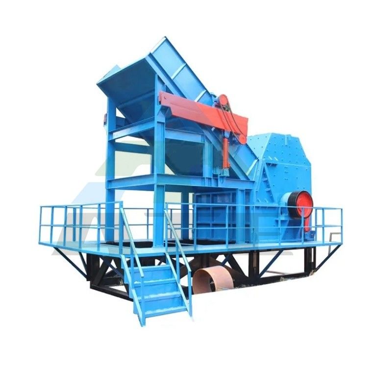 Recycling von Schrottfahrzeugen Lkw Hubcrusher Gummi Metallcrusher Maschine für geeignetes Material