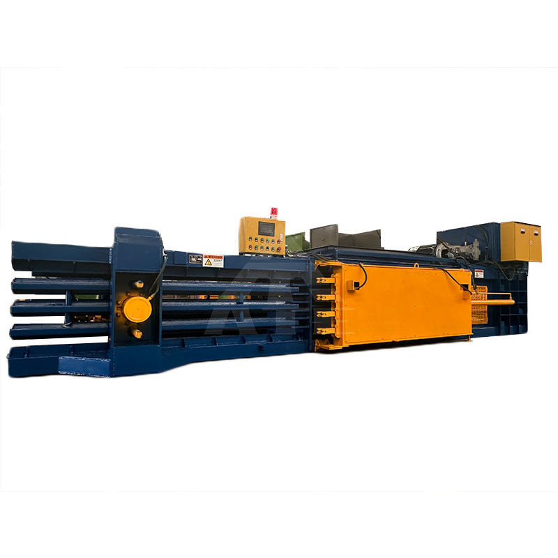 Hochhydraulische Metallkanne Kunststoffflaschenpresse Verpackung Kunststoffkarton Horizontale vollautomatische Ballermaschine