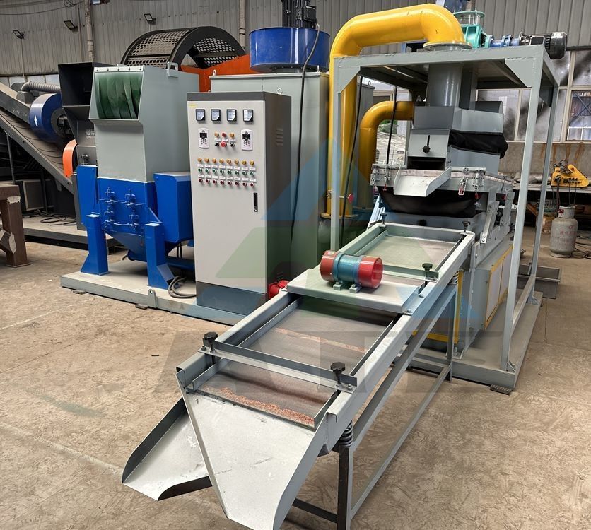 Schrott Kupferdraht Trennmaschine für maßgeschneiderte Zufuhr Größe Kupferkabel Granulator