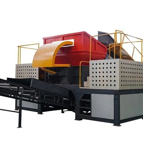 ALLOY-Material Doppelwellen-Schredder für voll automatische Reifenkanister und Metallrecycling