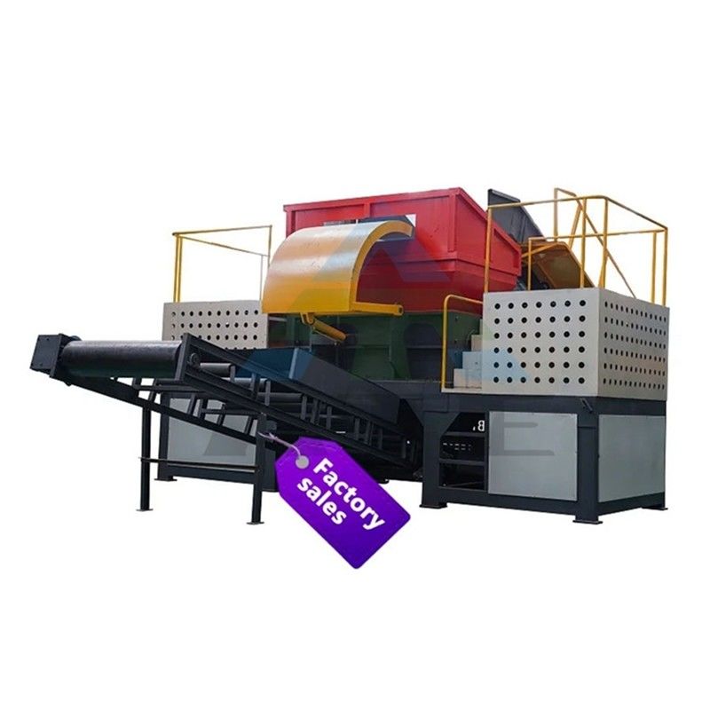 Max.Produktionskapazität kg/h 17000 Doppelwellenreifenzerstörer für das Recycling von Reifenabfällen