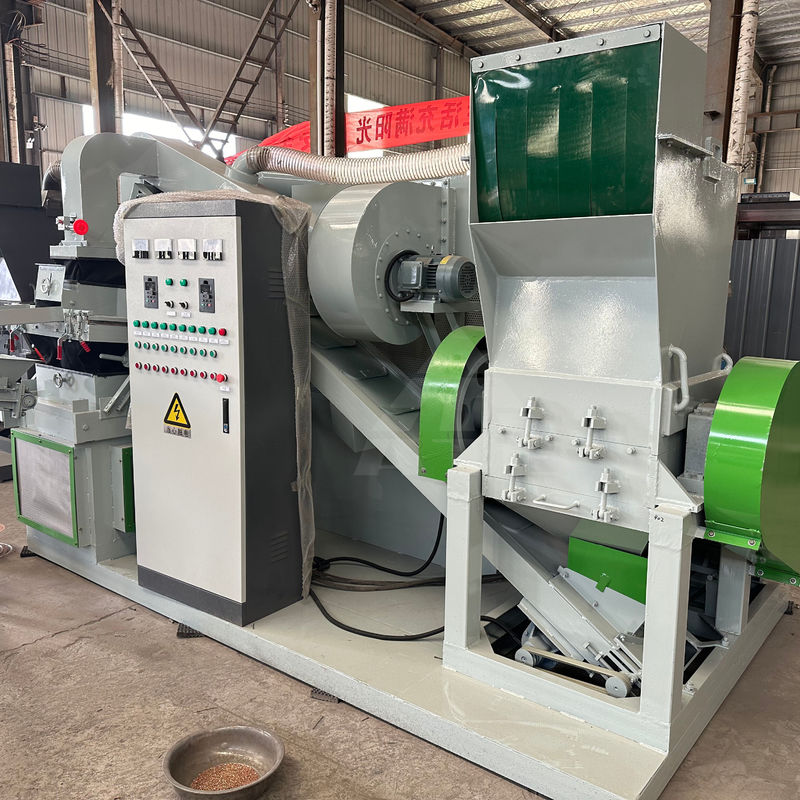 3000L/H Kupferdraht-Recycling-Maschine Kupferkabel Granulator Automatische Trockene Kupfer-Reismaschine